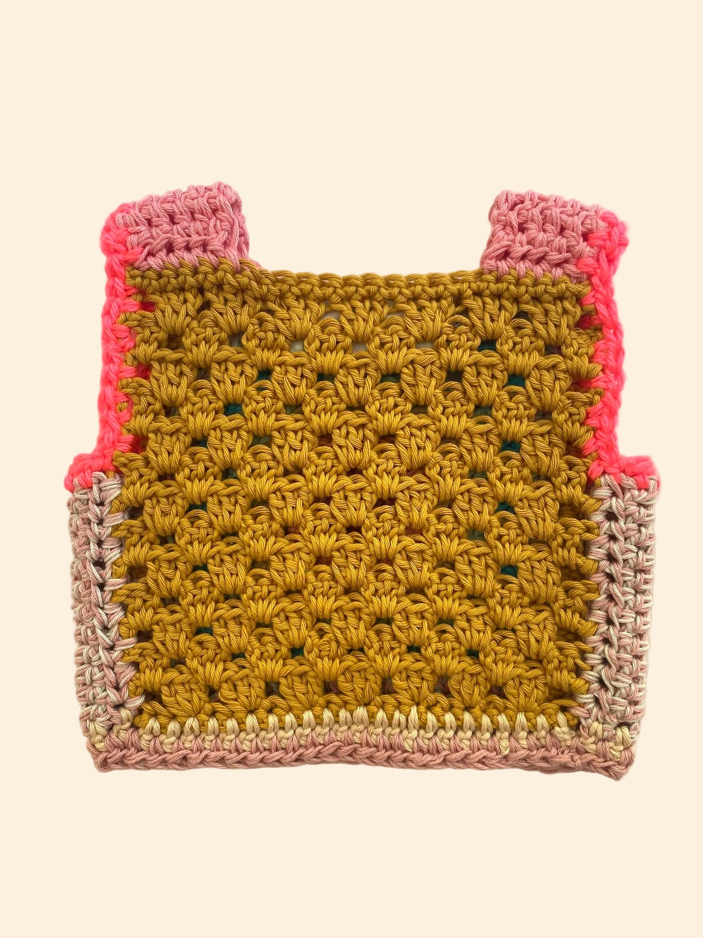 Marvelous Crochet Vest- Pastel and neon- 12m