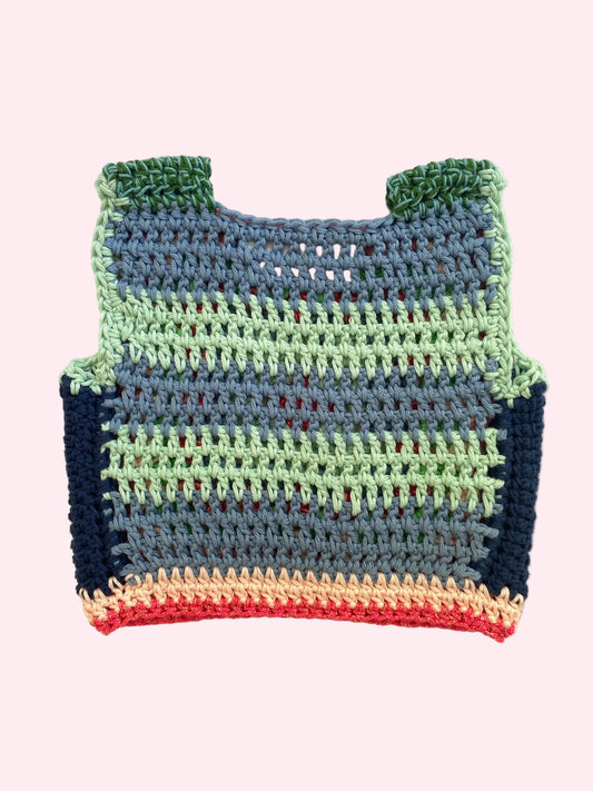 Marvelous Crochet Vest- Cotton Iceland mix- 2/4T (Copy)