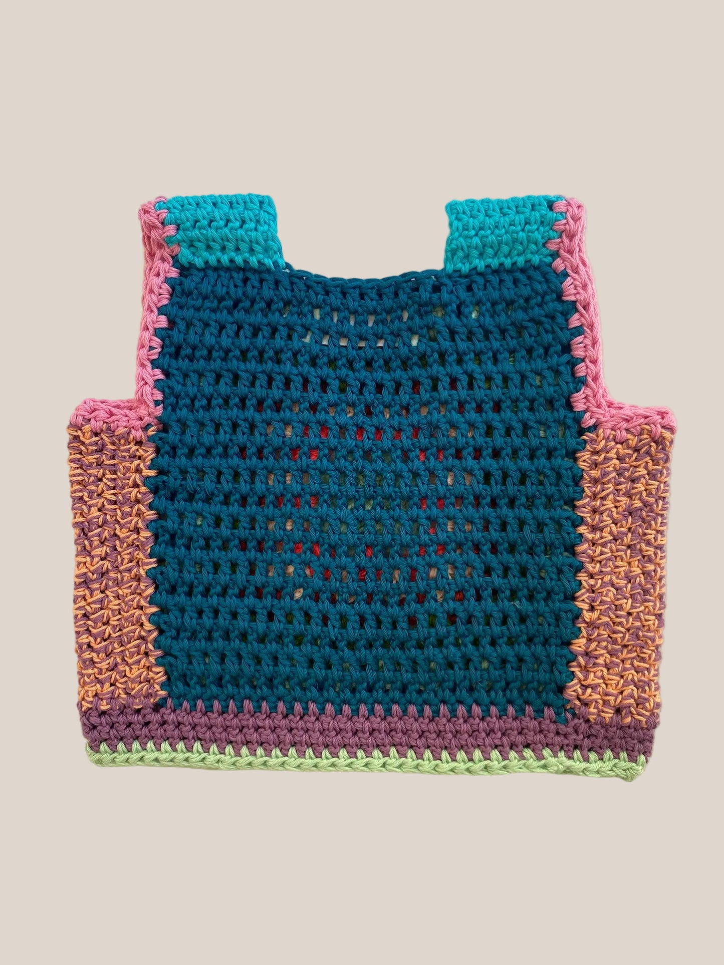Marvelous Crochet Vest- Multi- 6/8T