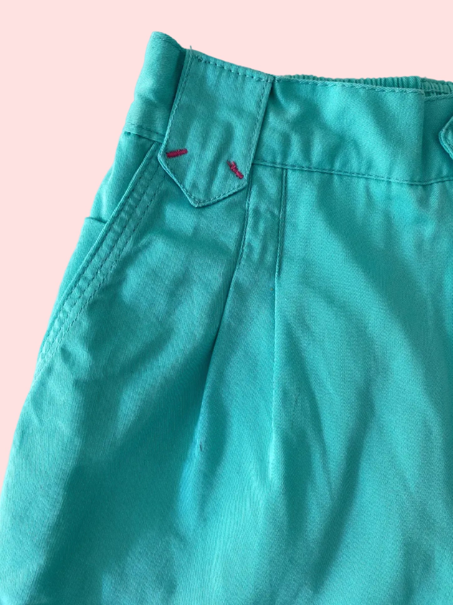Teal capri pants- Vintage deadstock