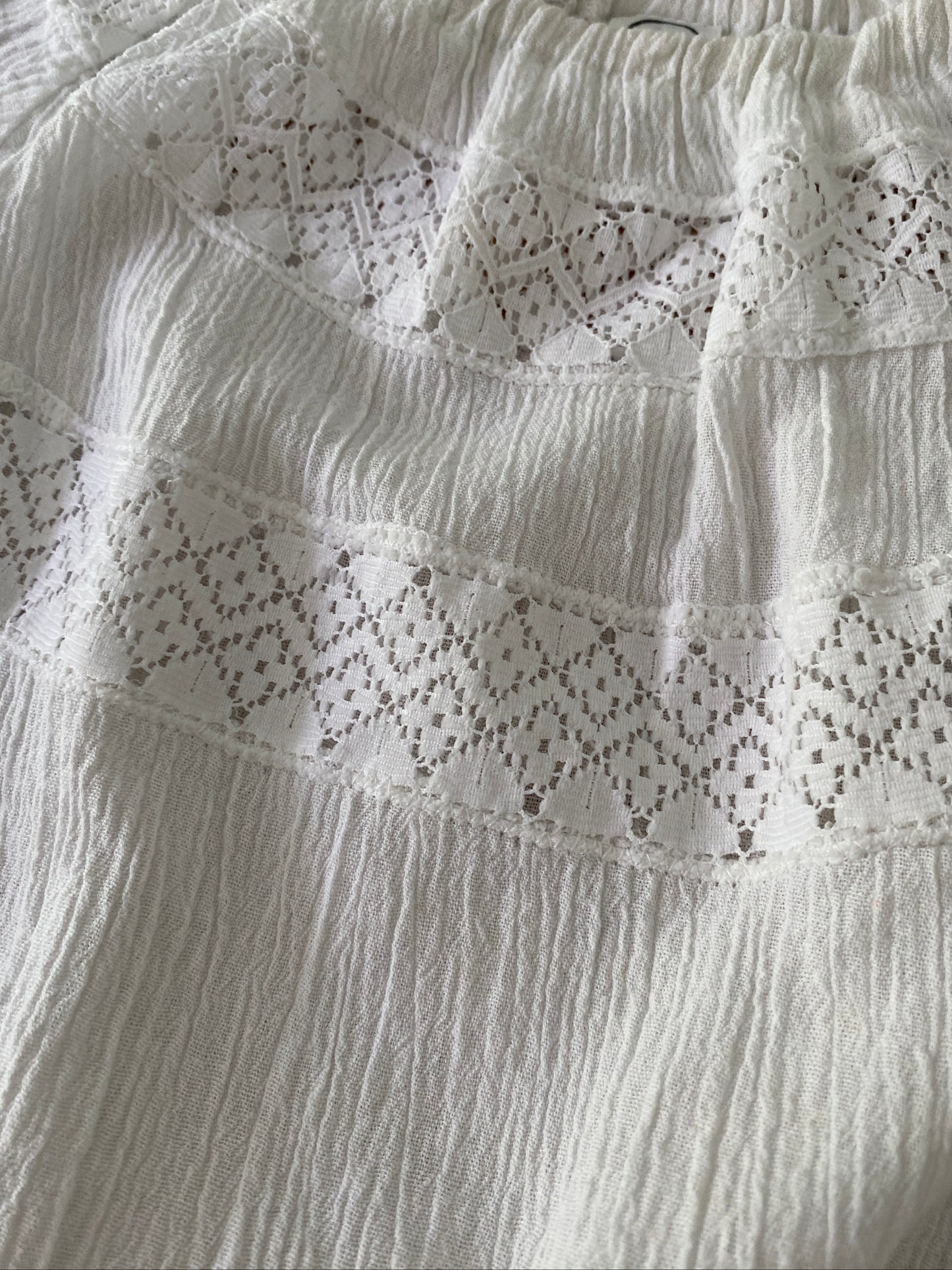Peasant cotton blouse- Vintage deadstock