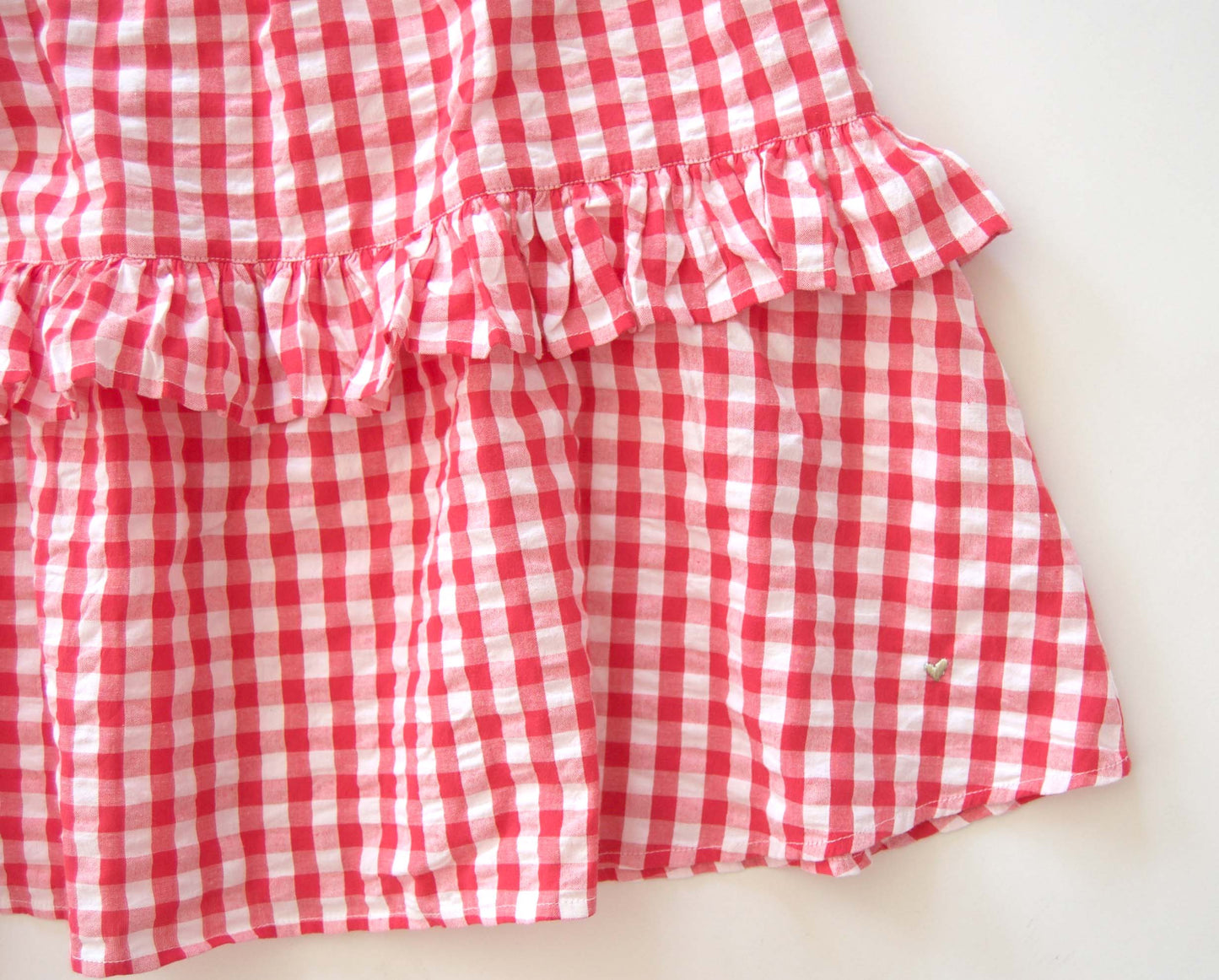GIRL DRESS- Colette Strawberry gingham girl maxi dress