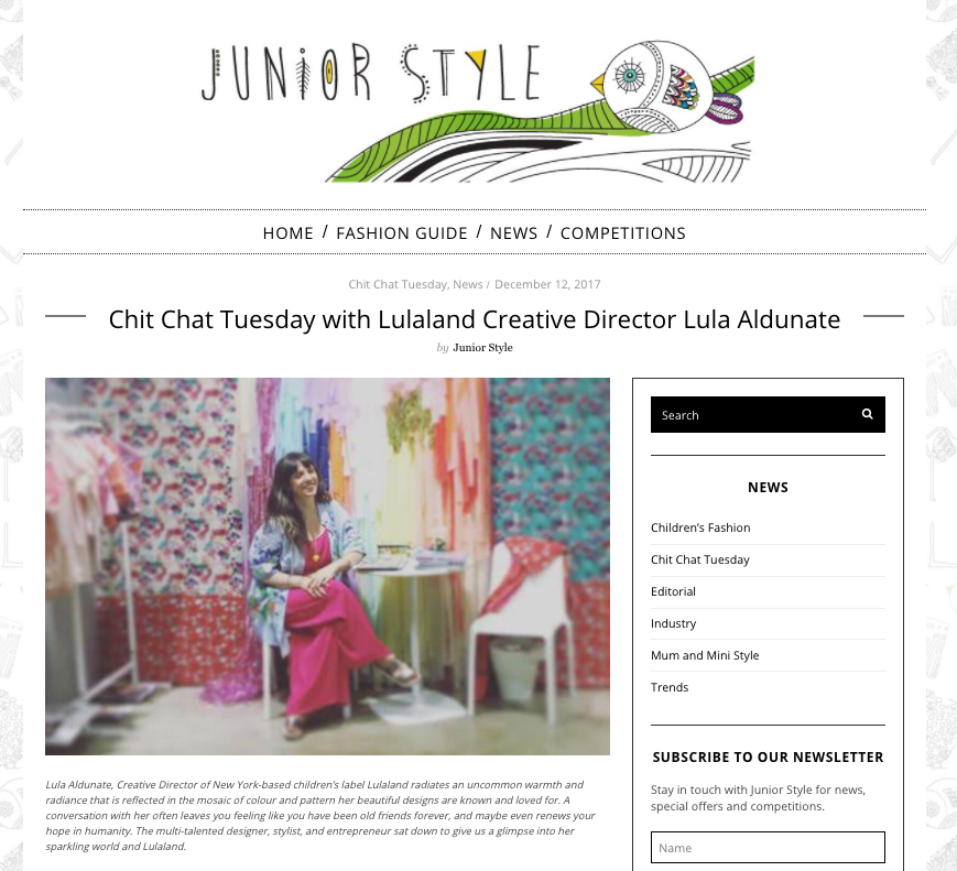 Junior Style London- SS17 Inverview