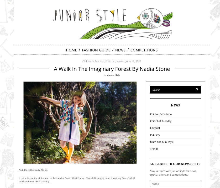 Junior Style London- SS17 Editorial