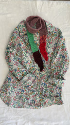 Dylan crochet miniscarf- Pink & green (Copy)