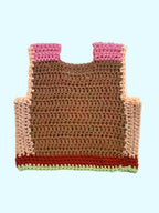 Marvelous Crochet Vest- Pinks & green- 4/6T