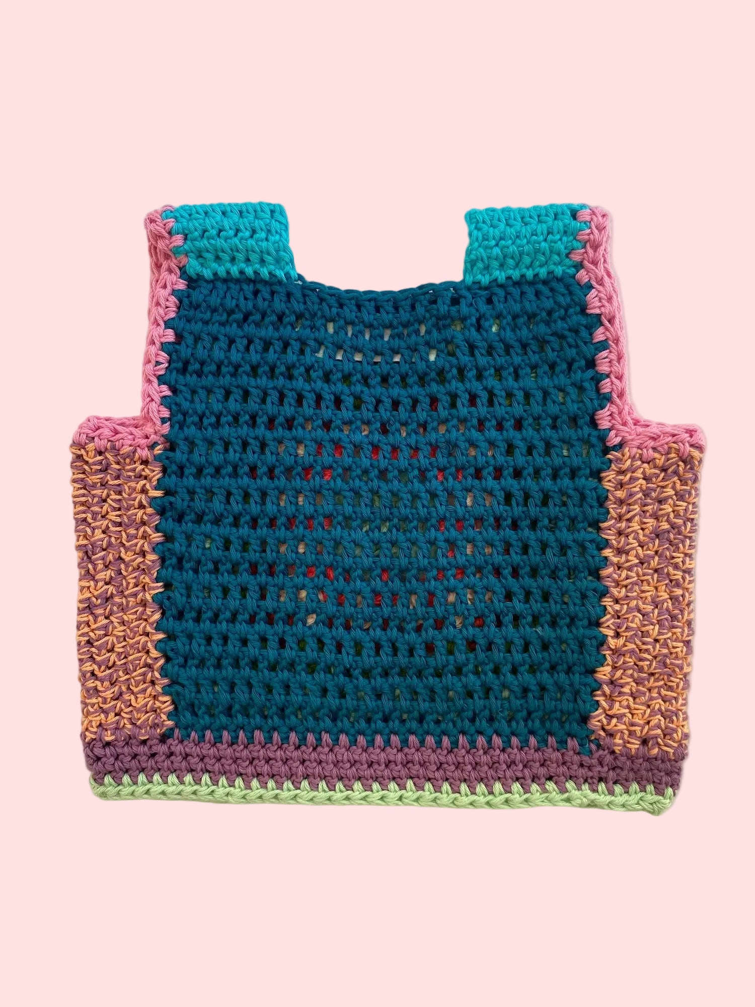 Marvelous Crochet Vest- Multi- 6/8T