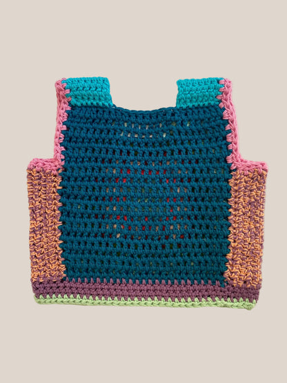 Marvelous Crochet Vest- Multi- 6/8T