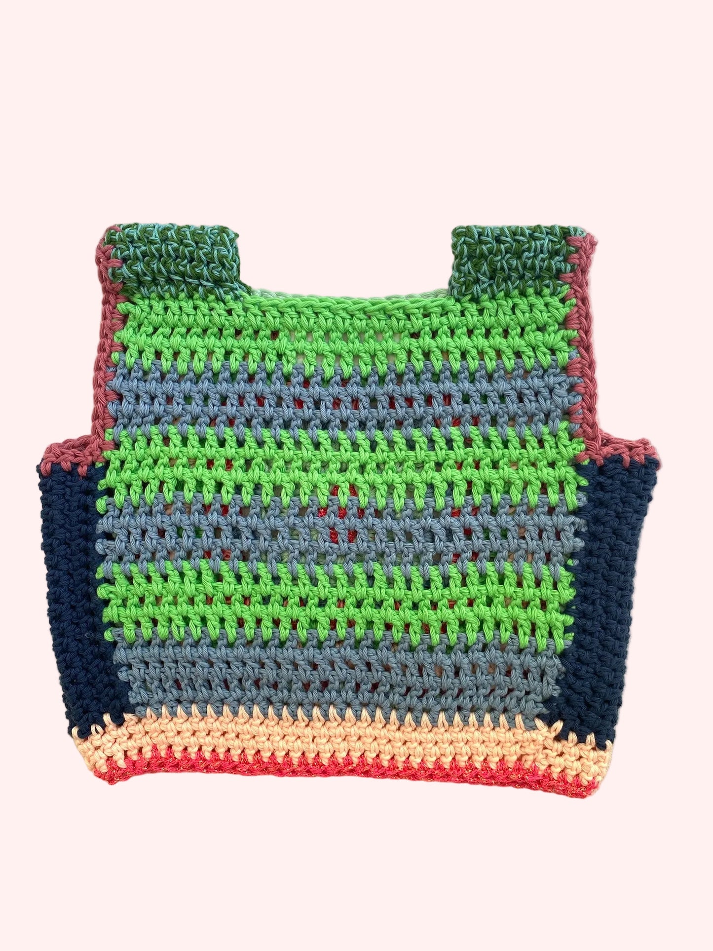 Marvelous Crochet Vest- Ice mix- 6/8T