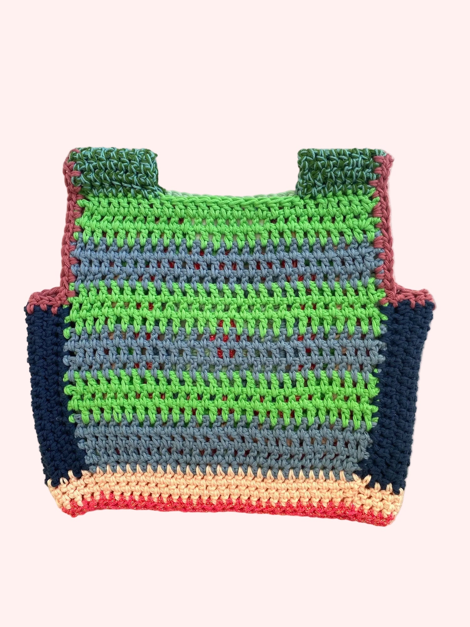 Marvelous Crochet Vest- Ice mix- 6/8T