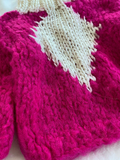Sweater Rombo Teresita- Fucsia
