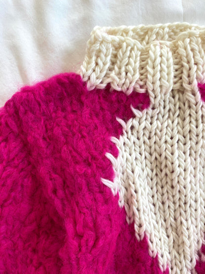 Sweater Rombo Teresita- Fucsia