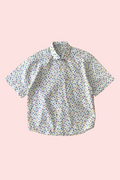 Small flowers button down shirt- Vintage deadstock