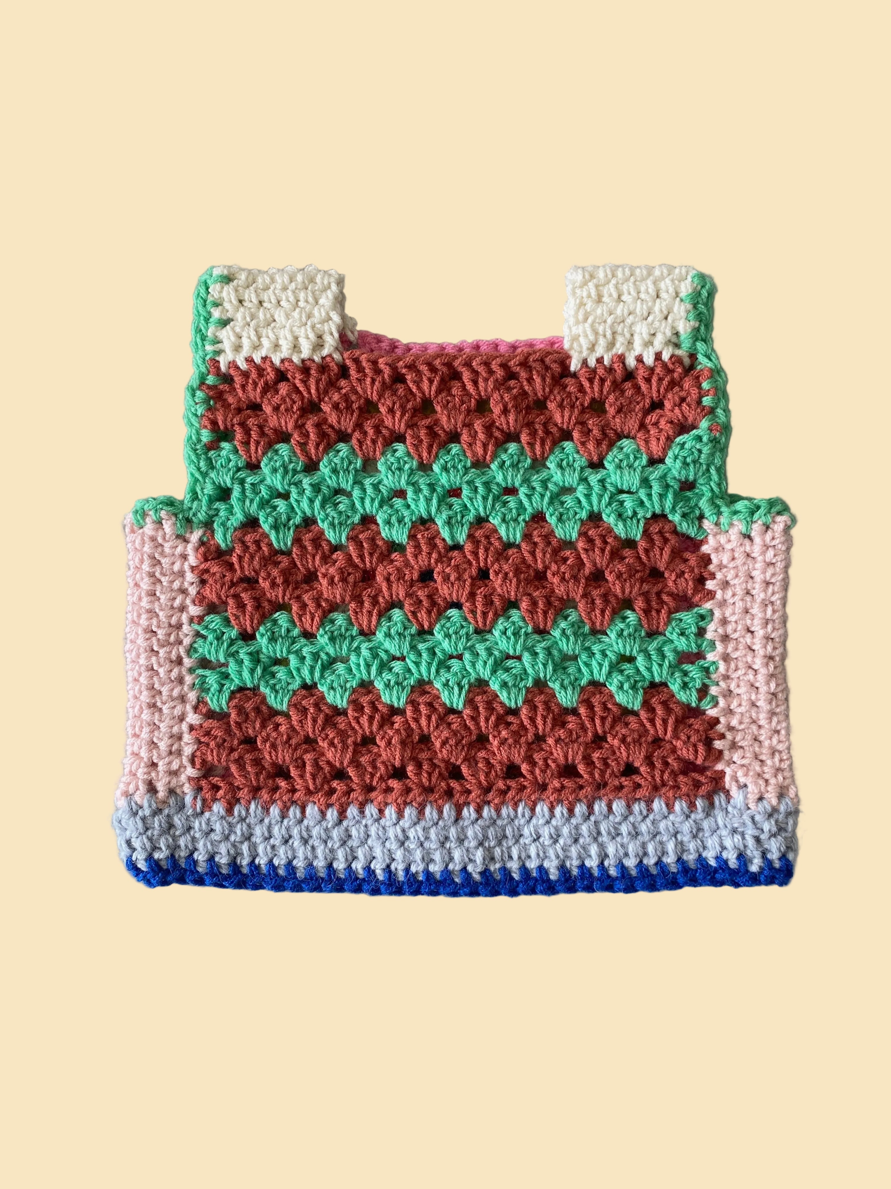Marvelous Crochet Vest- Multicolor- 4/6T