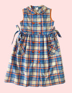 Plaid sleeveless dress- Vintage deadstock