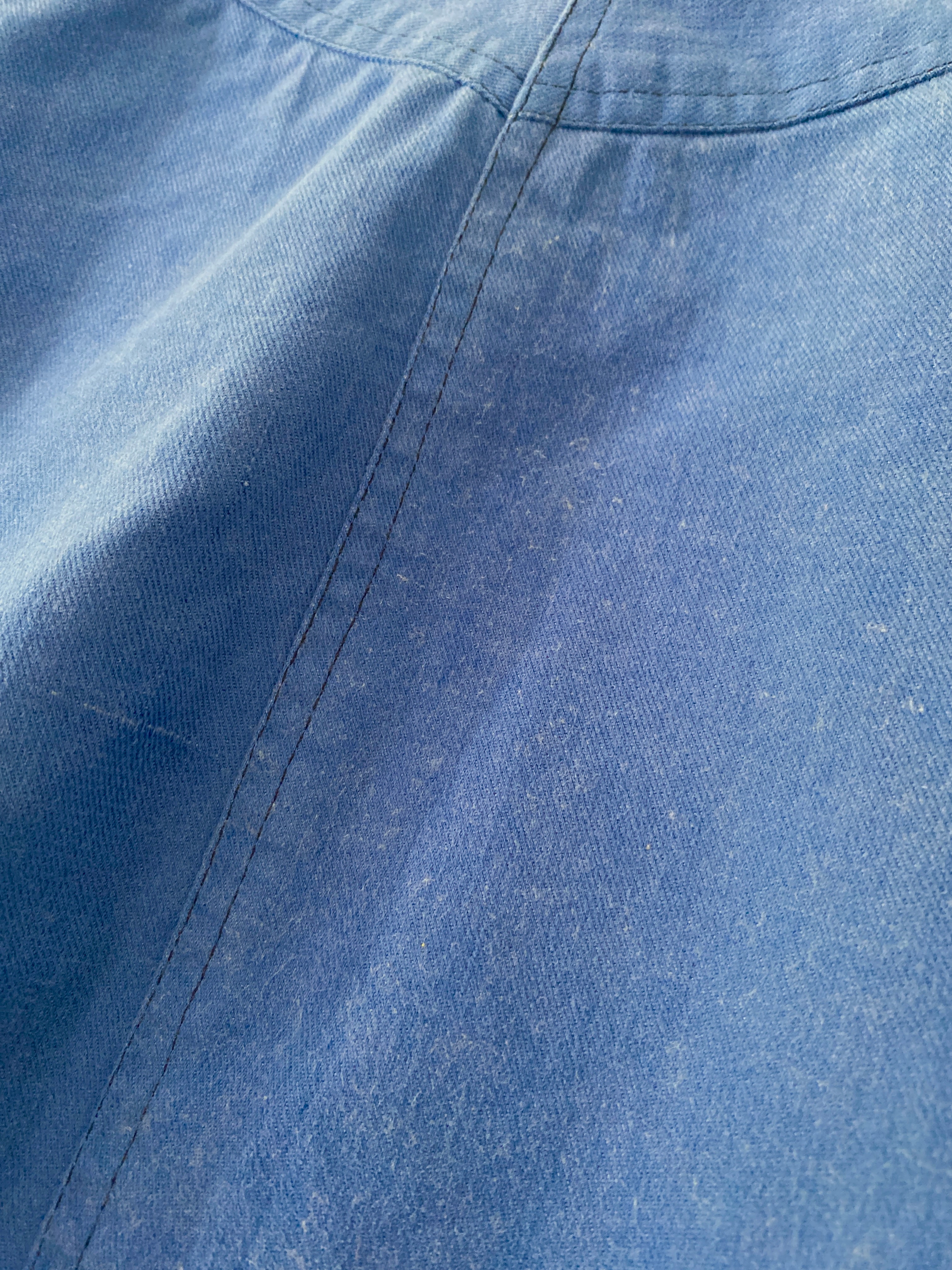 Dark blue midi skirt- Vintage deadstock