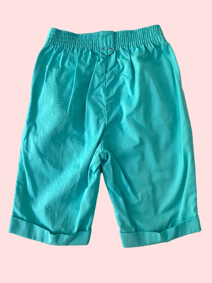Teal capri pants- Vintage deadstock