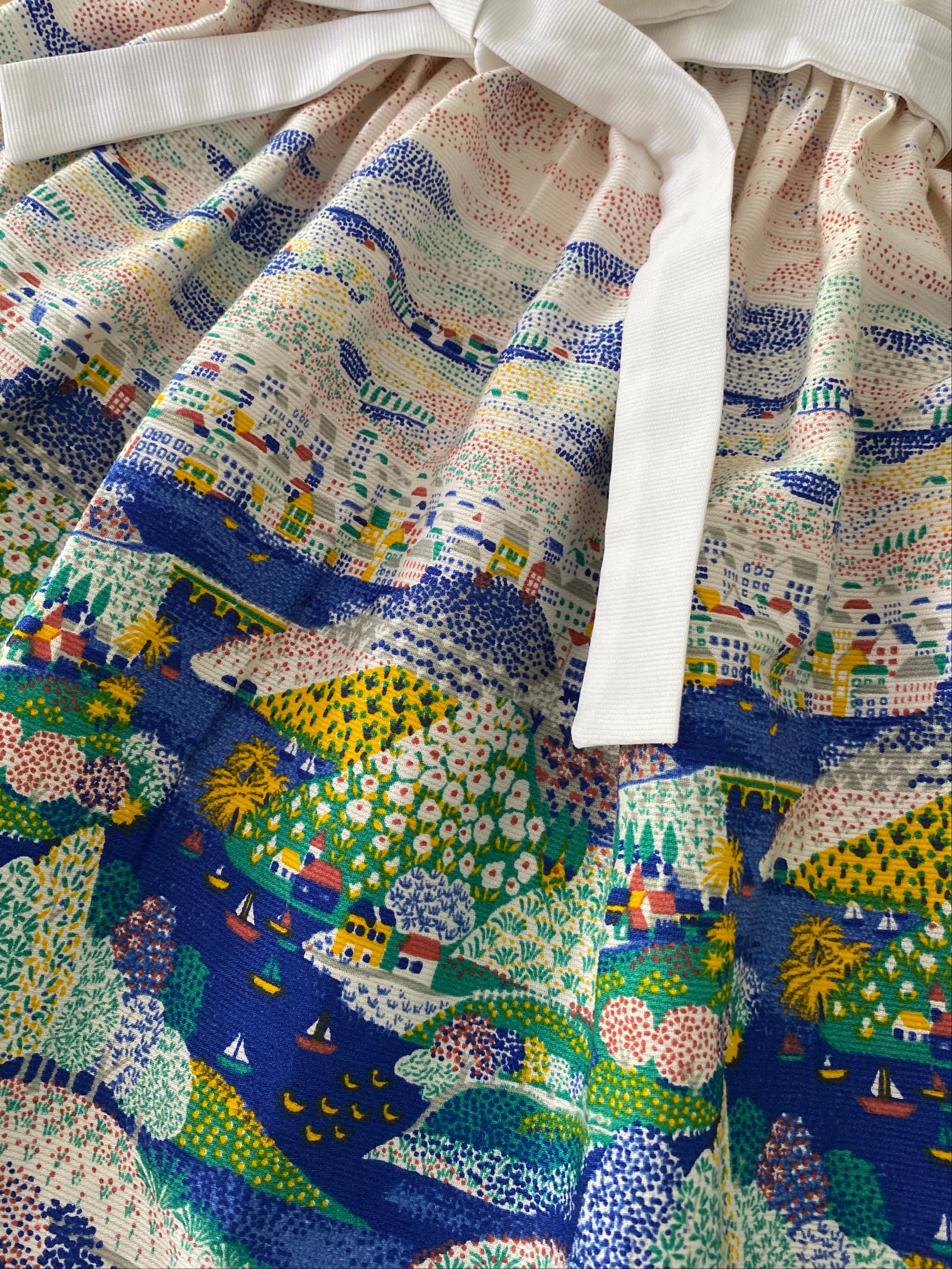 Conversational solero dress- Vintage deadstock