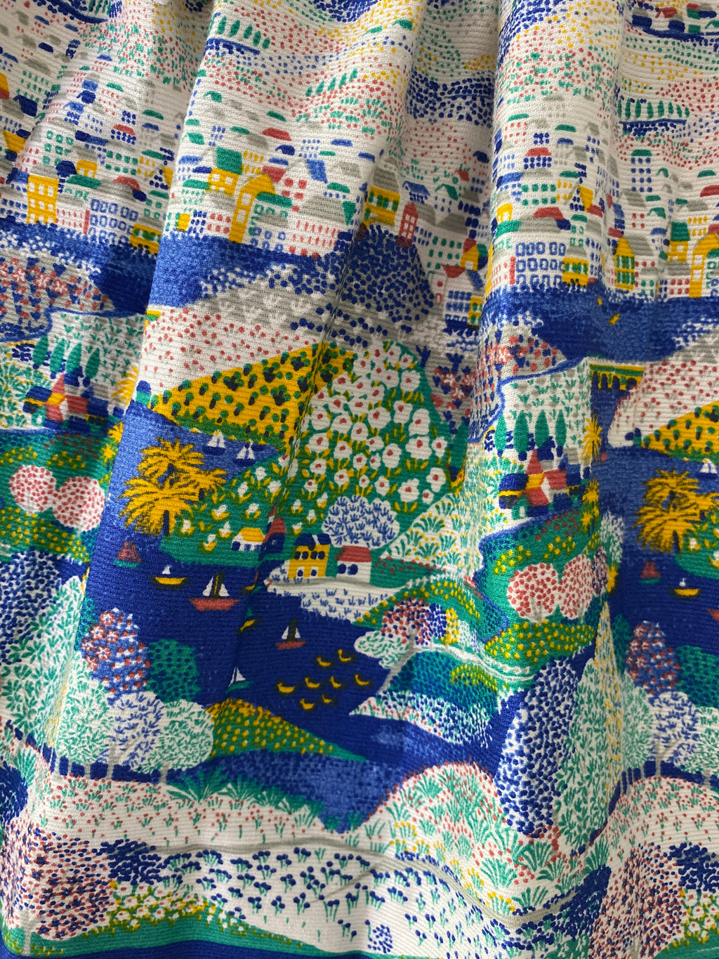 Conversational solero dress- Vintage deadstock