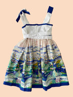 Conversational solero dress- Vintage deadstock