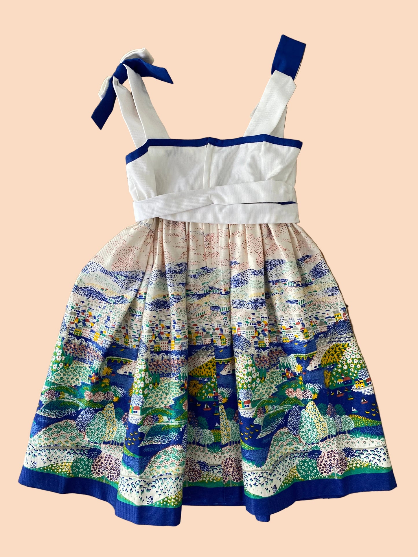 Conversational solero dress- Vintage deadstock