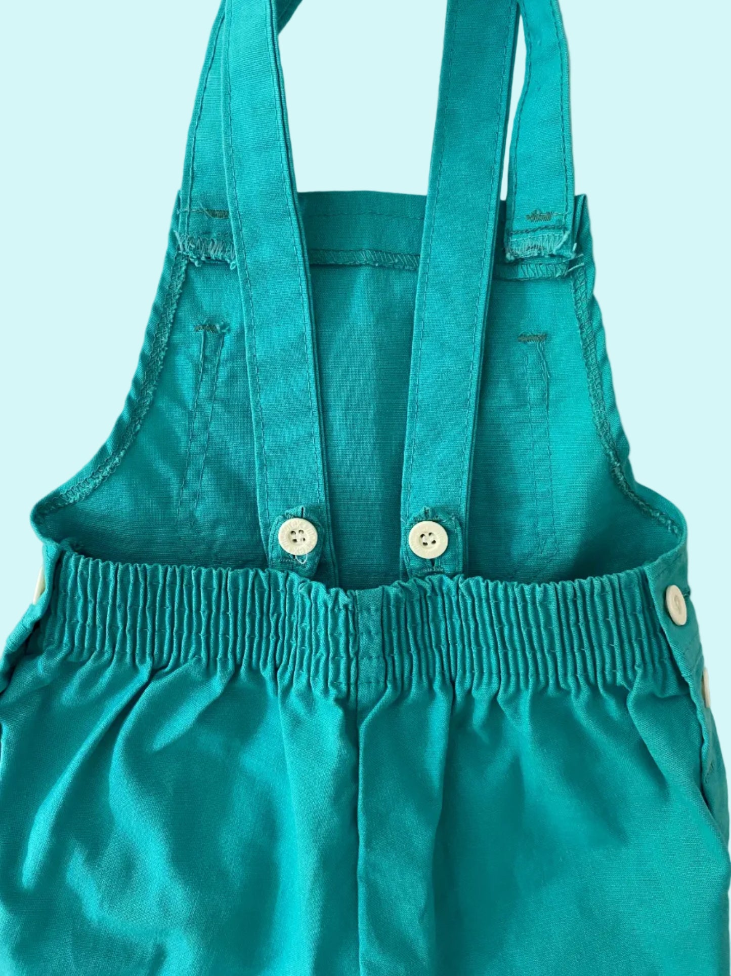 Teal dungaree- Vintage deadstock