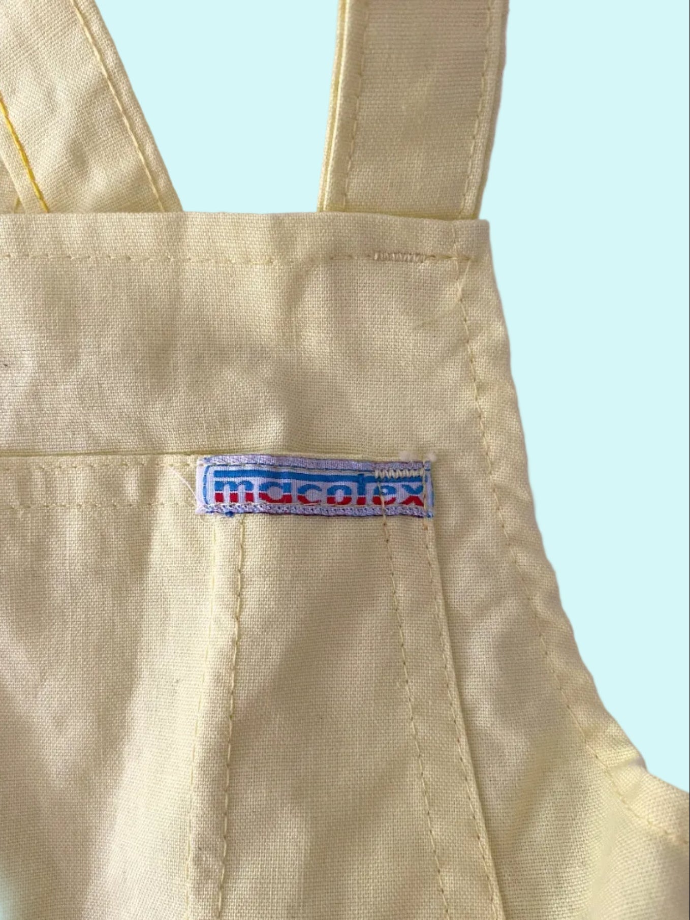 Light yellow dungaree- Vintage deadstock