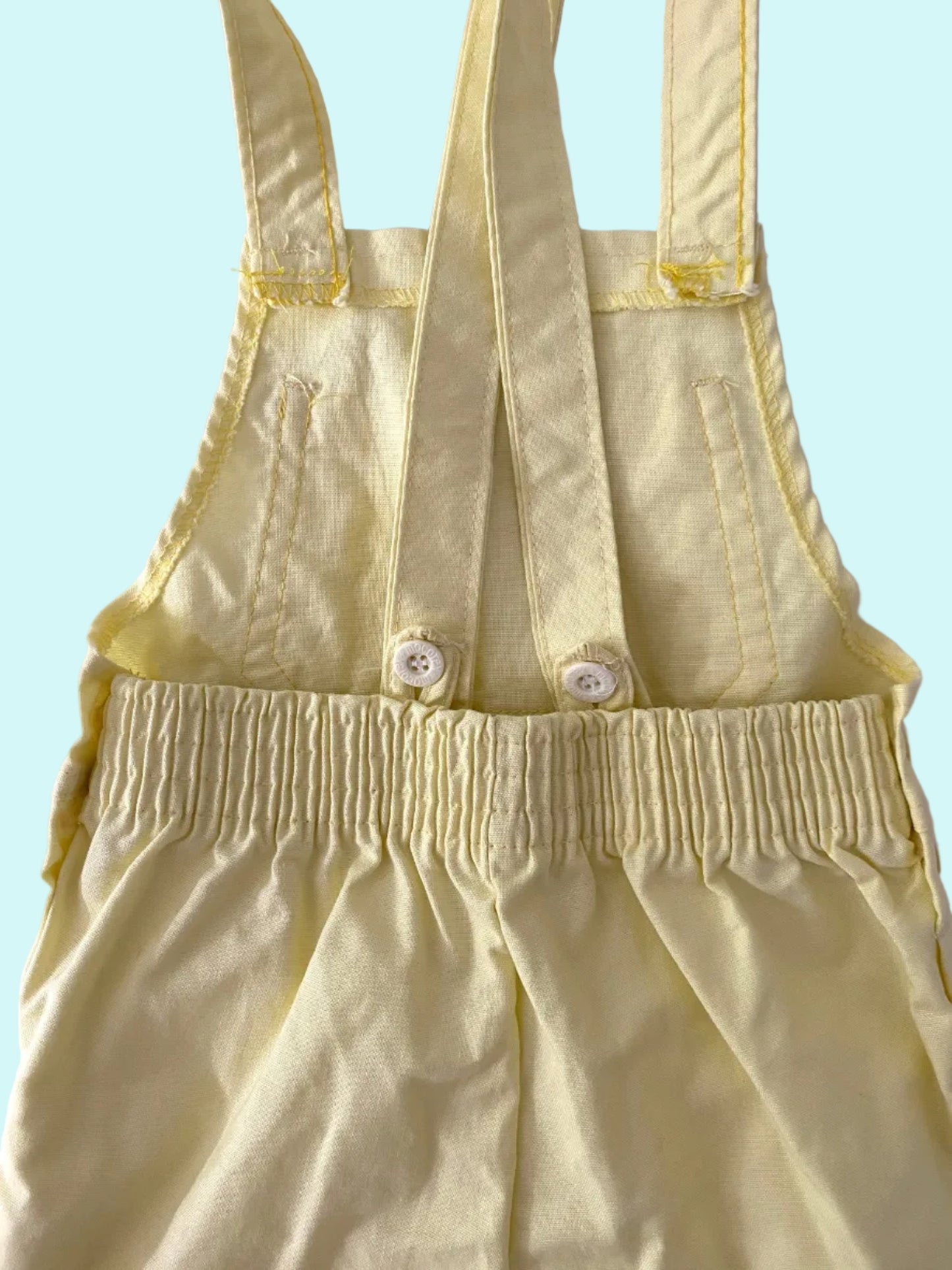 Light yellow dungaree- Vintage deadstock