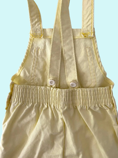 Light yellow dungaree- Vintage deadstock