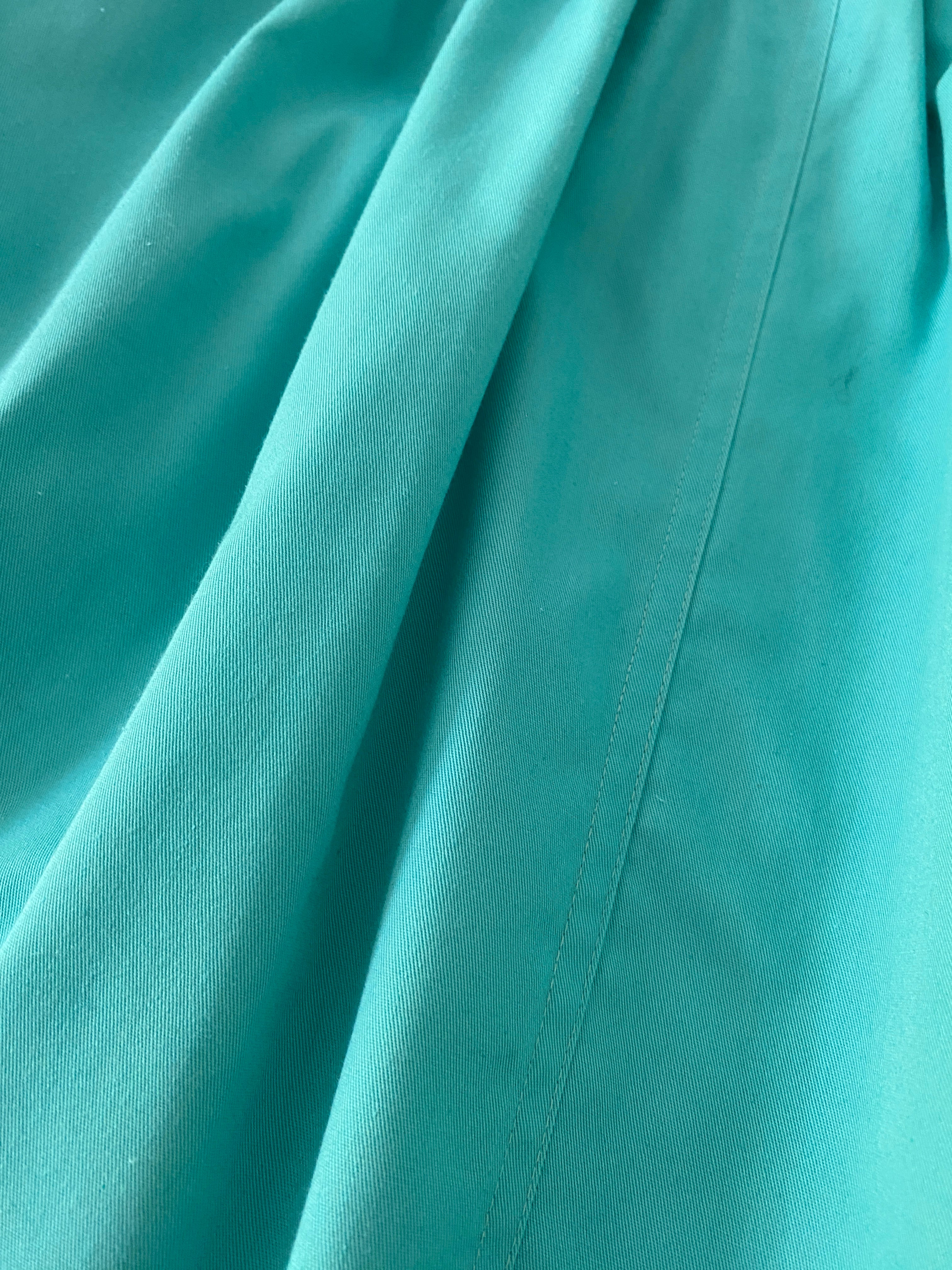 Teal midi skirt- Vintage deadstock