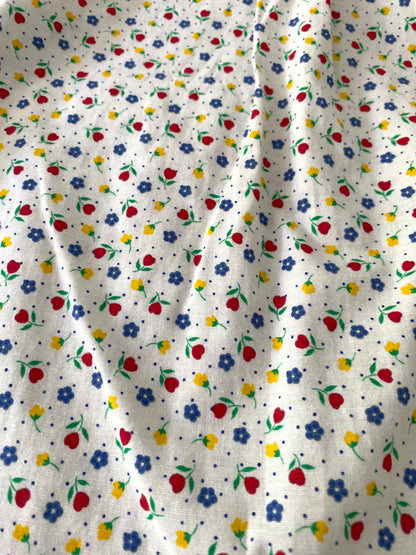 Small flowers button down shirt- Vintage deadstock