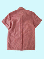 Vichy button down shirt-  Vintage deadstock