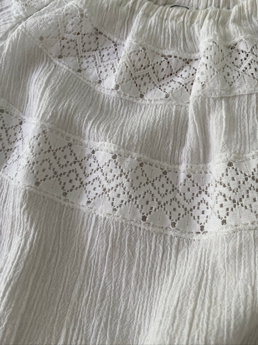 Peasant cotton blouse- Vintage deadstock
