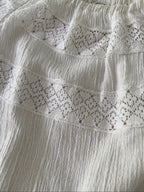 Peasant cotton blouse- Vintage deadstock