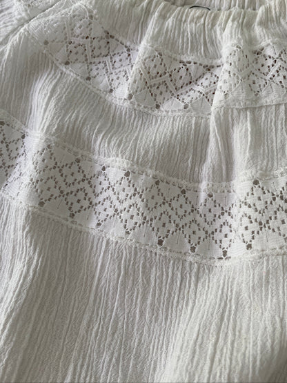 Peasant cotton blouse- Vintage deadstock