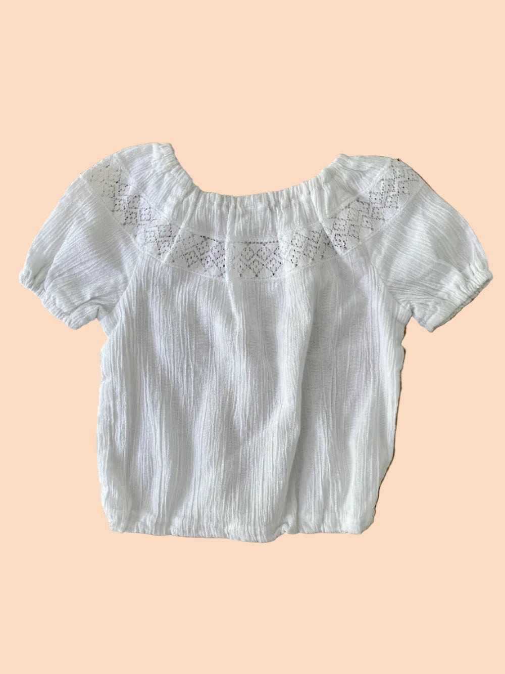 Peasant cotton blouse- Vintage deadstock