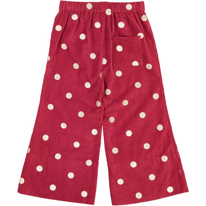 GIRL PANTS- Hayden Golden Dots corduroy girl pants