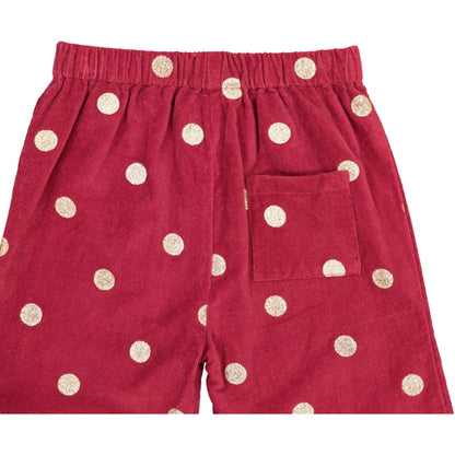 GIRL PANTS- Hayden Golden Dots corduroy girl pants