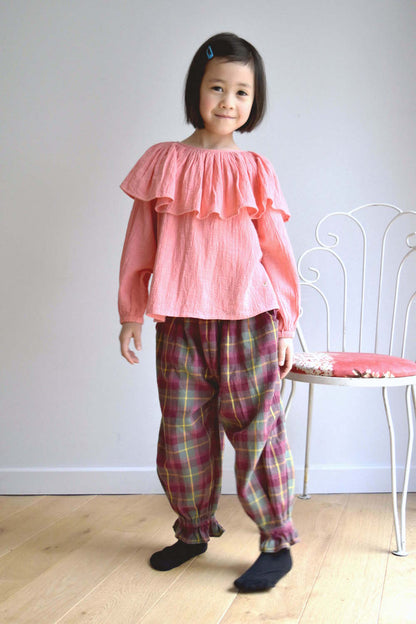 GIRL PANTS- Anais Golden Dots corduroy girl pants