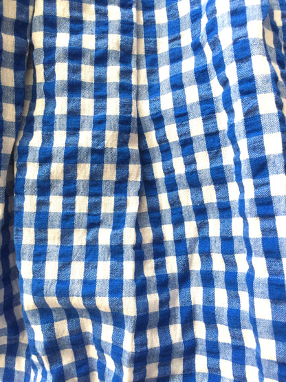 Carmen WOMAN pants Gingham Blue